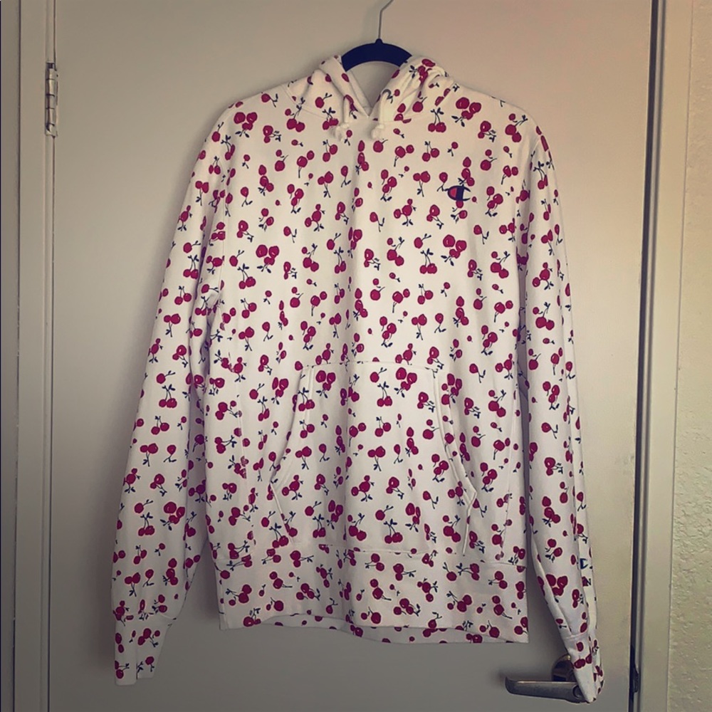 Champion + HVN cherry hoodie